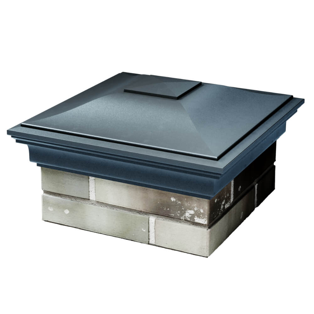 Колпак Zking Монблан Серый на столб 1.5х1.5 кирпича (385х385мм) в Биробиджане фото