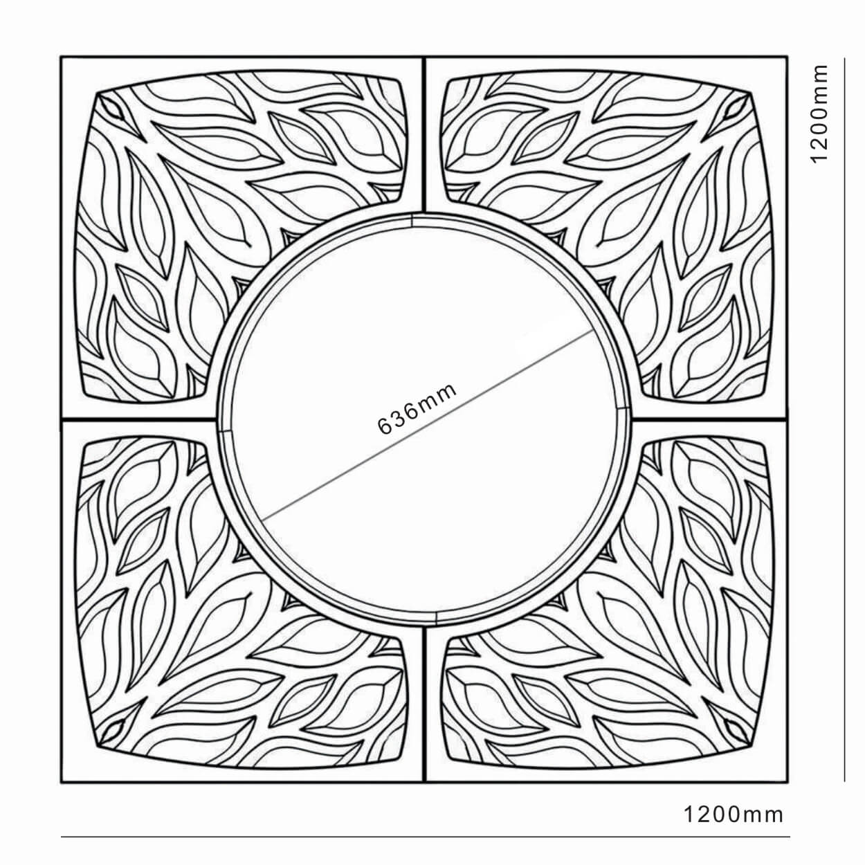 Приствольная решетка для дерева ZKING CRUST 1.2х1.2м Зеленая в Биробиджане фото