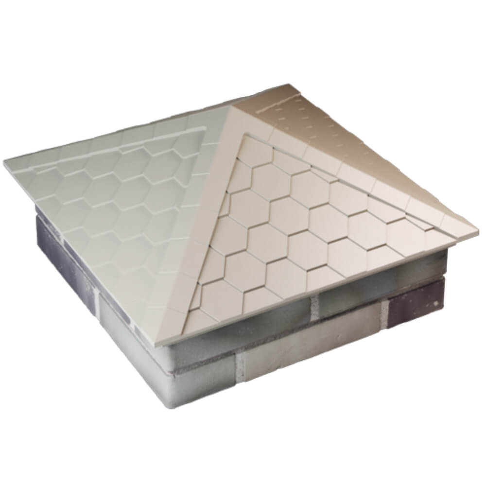 Колпак Zking Эверест Бежевый на столб 2х2 кирпича (535х535мм) Биробиджан фото