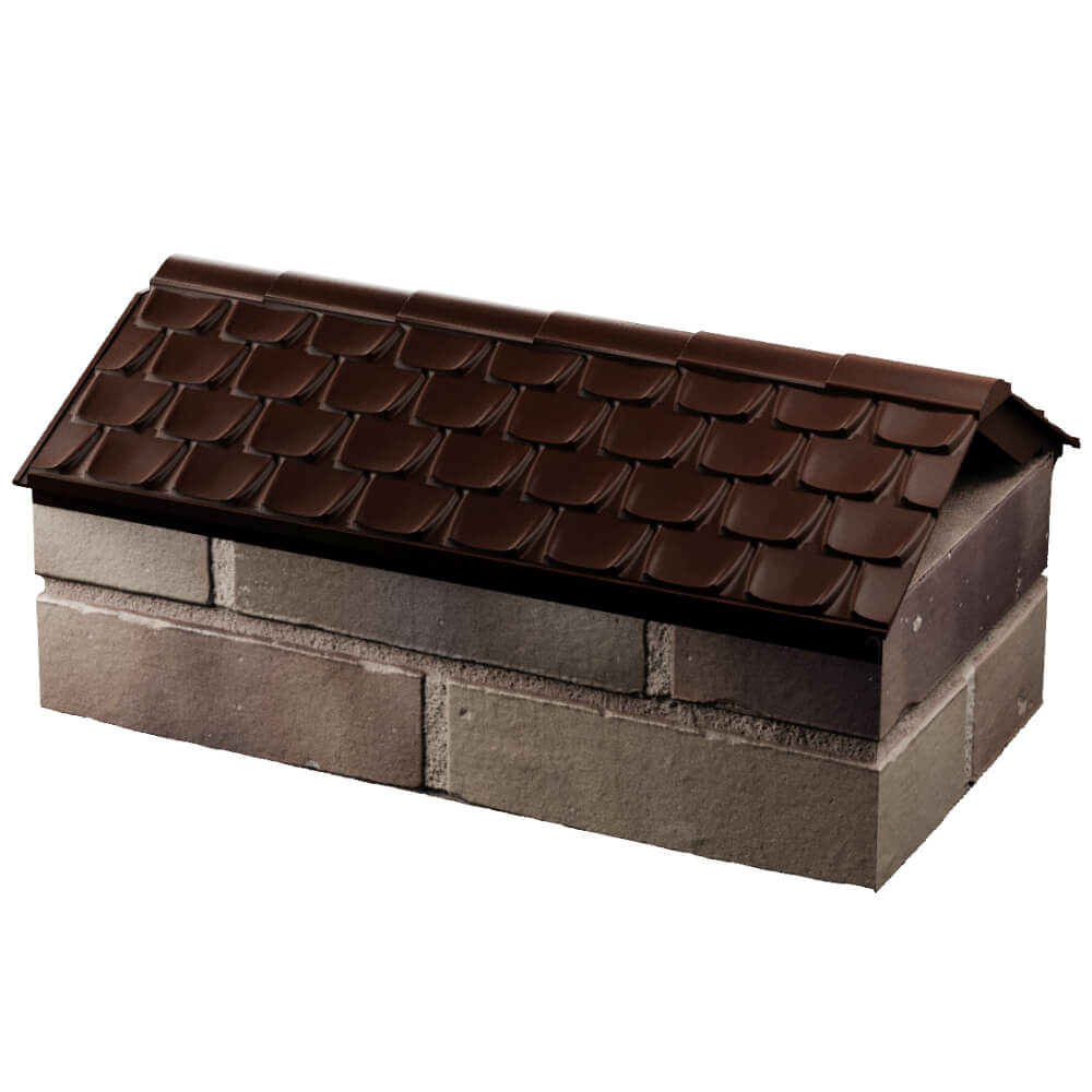 Парапет Zking Эльбрус Коричневый с посадкой на 1 кирпич (255мм) в Биробиджане фото