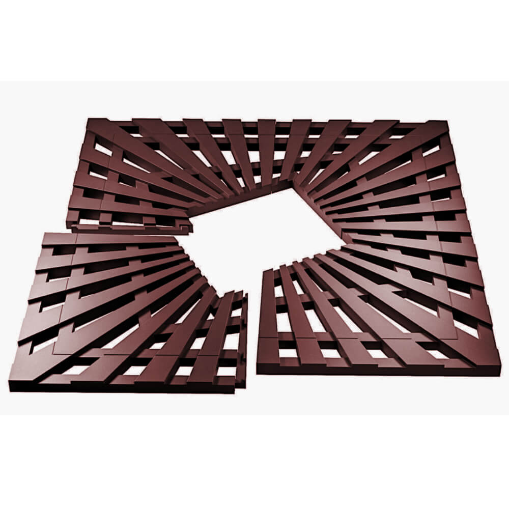 Приствольная решетка для дерева ZKING ATMOSPHERE 1.2х1.2м Коричневая в Биробиджане фото