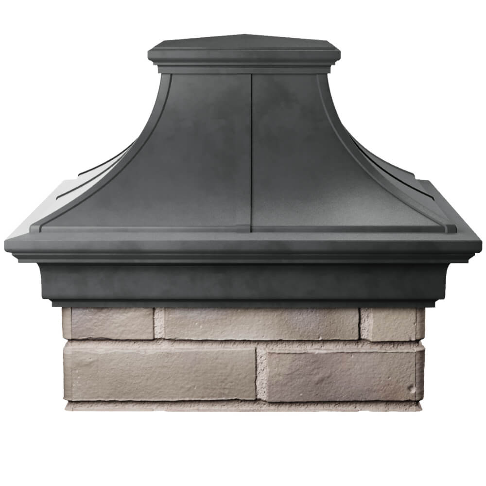 Колпак Zking Монблан Премиум Серый на столб 1.5х1.5 кирпича (385х385мм) Биробиджан фото