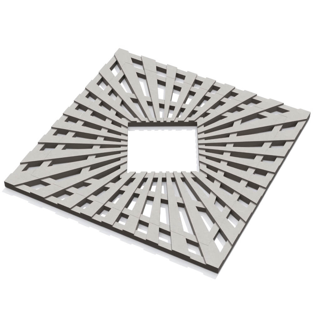 Приствольная решетка для дерева ZKING ATMOSPHERE 1.2х1.2м Бежевая в Биробиджане фото