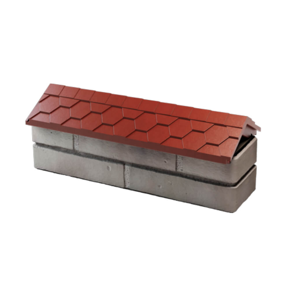 Парапет Zking Эверест Красный с посадкой на 0.5 кирпича (130мм) в Биробиджане фото