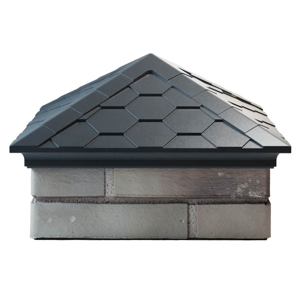 Колпак Zking Эверест Серый на столб 1.5х1.5 кирпича (390х390мм) Биробиджан фото