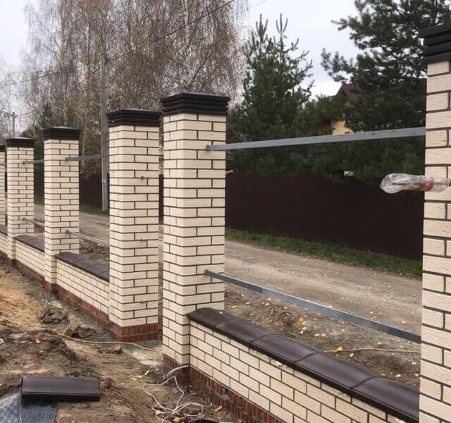 Колпак Zking Бона ХайТек Коричневый на столб 1.5х1.5 кирпича (385х385мм) в Биробиджане фото