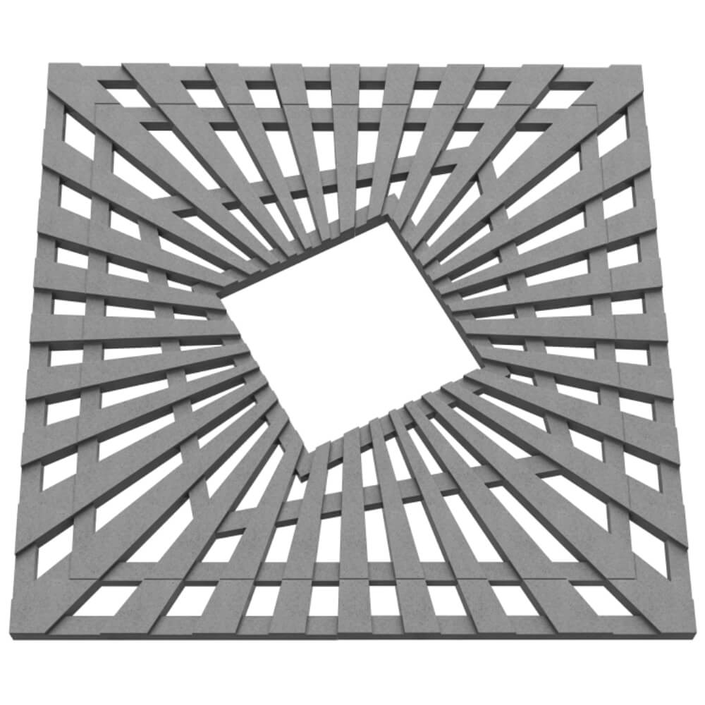 Приствольная решетка для дерева ZKING ATMOSPHERE 1.2х1.2м Серая в Биробиджане фото