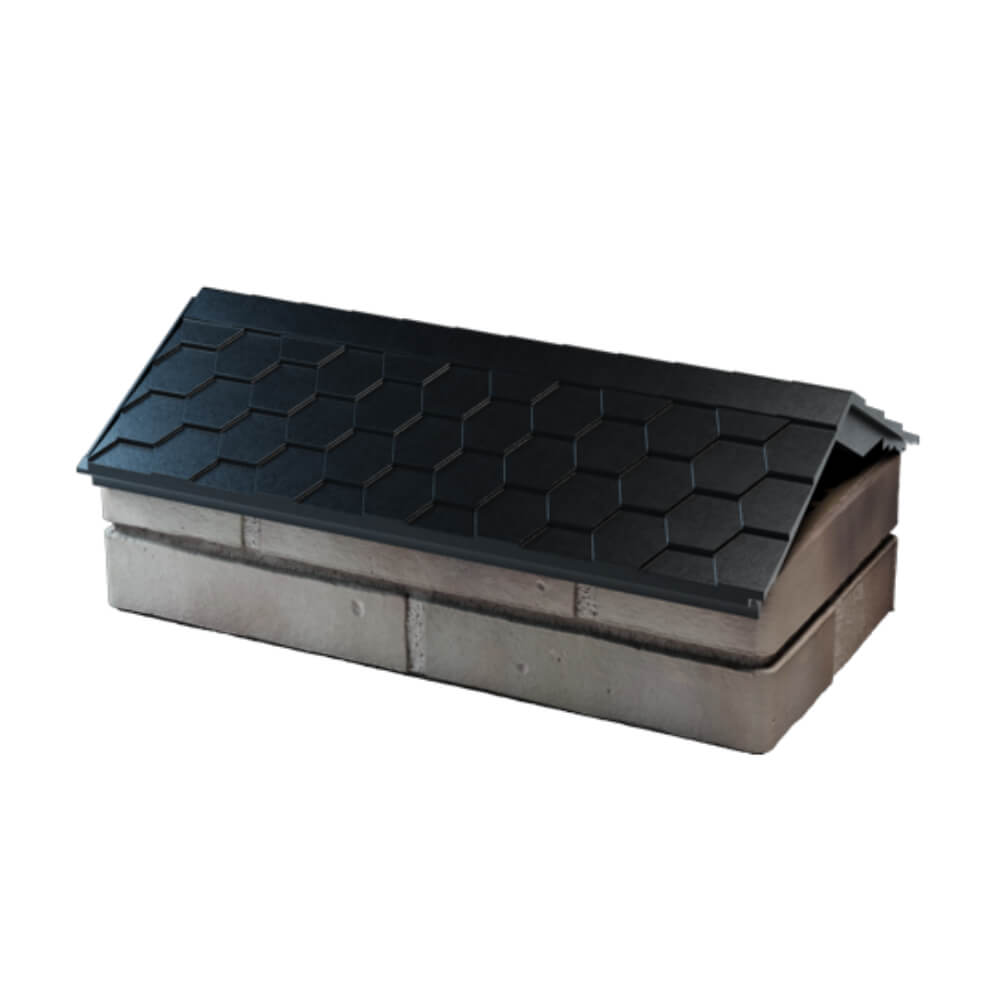 Парапет Zking Эверест Черный с посадкой на 1 кирпич (200/225/255мм) в Биробиджане фото