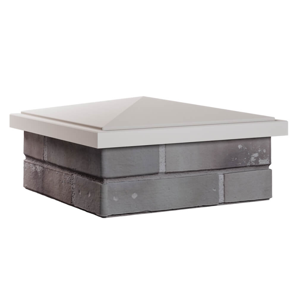 Колпак Zking БонаМоно Бежевый на столб 1.5х1.5 кирпича (385х385, 400х400мм) в Биробиджане фото