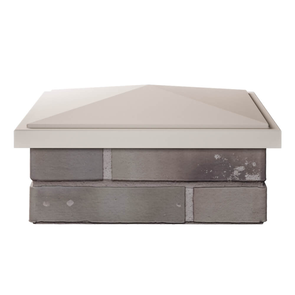 Колпак Zking БонаМоно Бежевый на столб 1.5х1.5 кирпича (385х385, 400х400мм) Биробиджан фото