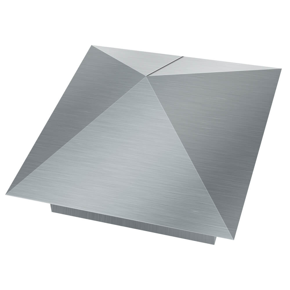 Колпак металлический 380х380мм оцинкованный заборный Биробиджан фото