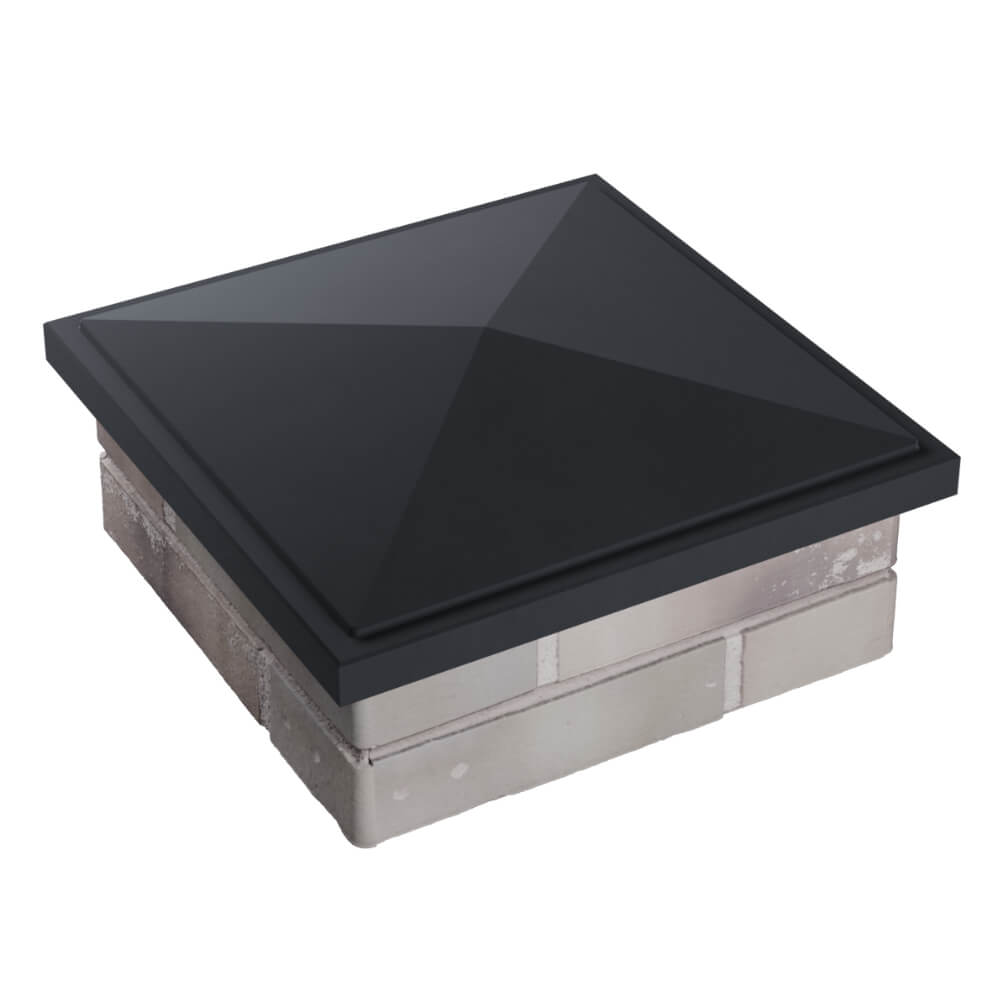 Колпак Zking БонаМоно Серый на столб 1.5х1.5 кирпича (385х385, 400х400мм) в Биробиджане фото