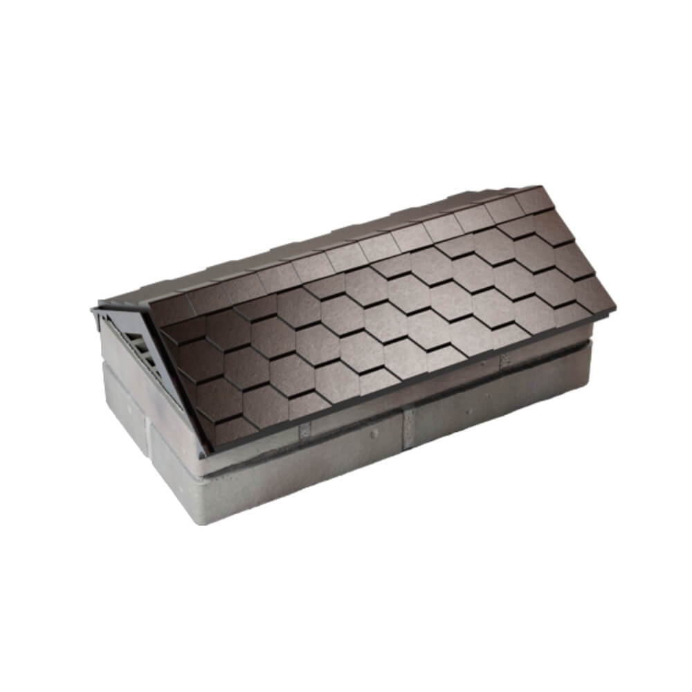 Парапет Zking Эверест Коричневый с посадкой на 1 кирпич (200/225/255мм) в Биробиджане фото