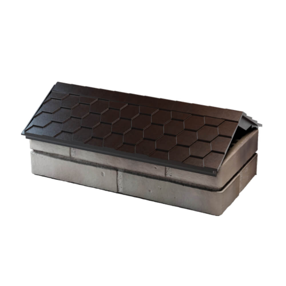 Парапет Zking Эверест Коричневый с посадкой на 1 кирпич (200/225/255мм) в Биробиджане фото