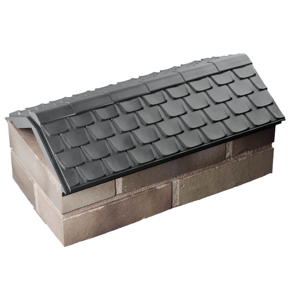 Парапет Zking Эльбрус Серый с посадкой на 1 кирпич (255мм) в Биробиджане фото