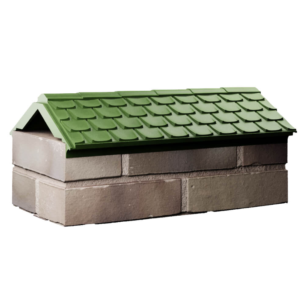 Парапет Zking Эльбрус Зеленый с посадкой на 1 кирпич (255мм) Биробиджан фото
