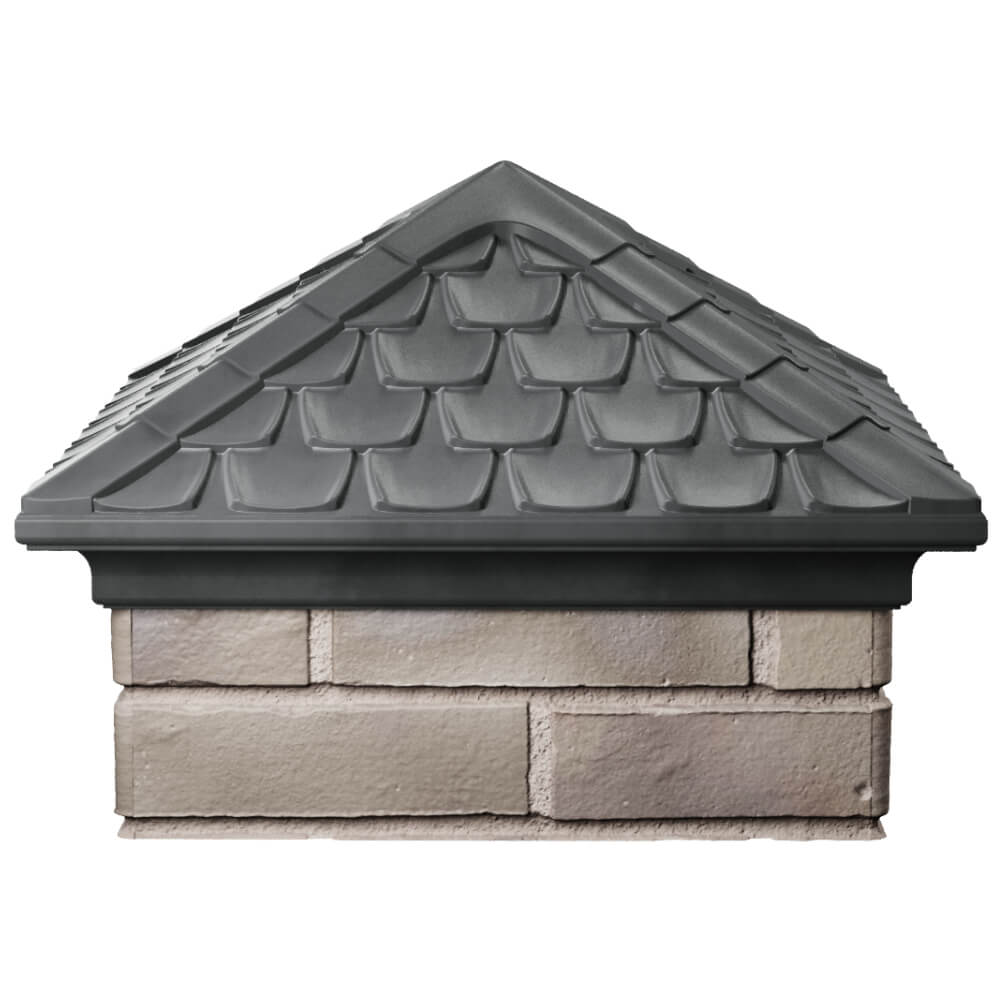 Колпак Zking Эльбрус Серый на столб 1.5х1.5 кирпича (385х385мм) Биробиджан фото