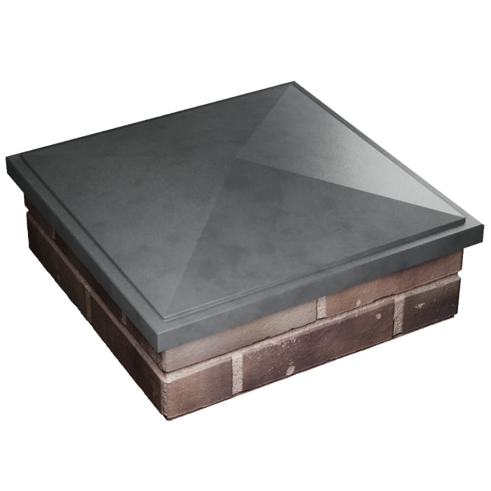 Колпак Zking БонаМоно Серый на столб 2х2 кирпича (515х515, 530х530мм) в Биробиджане фото