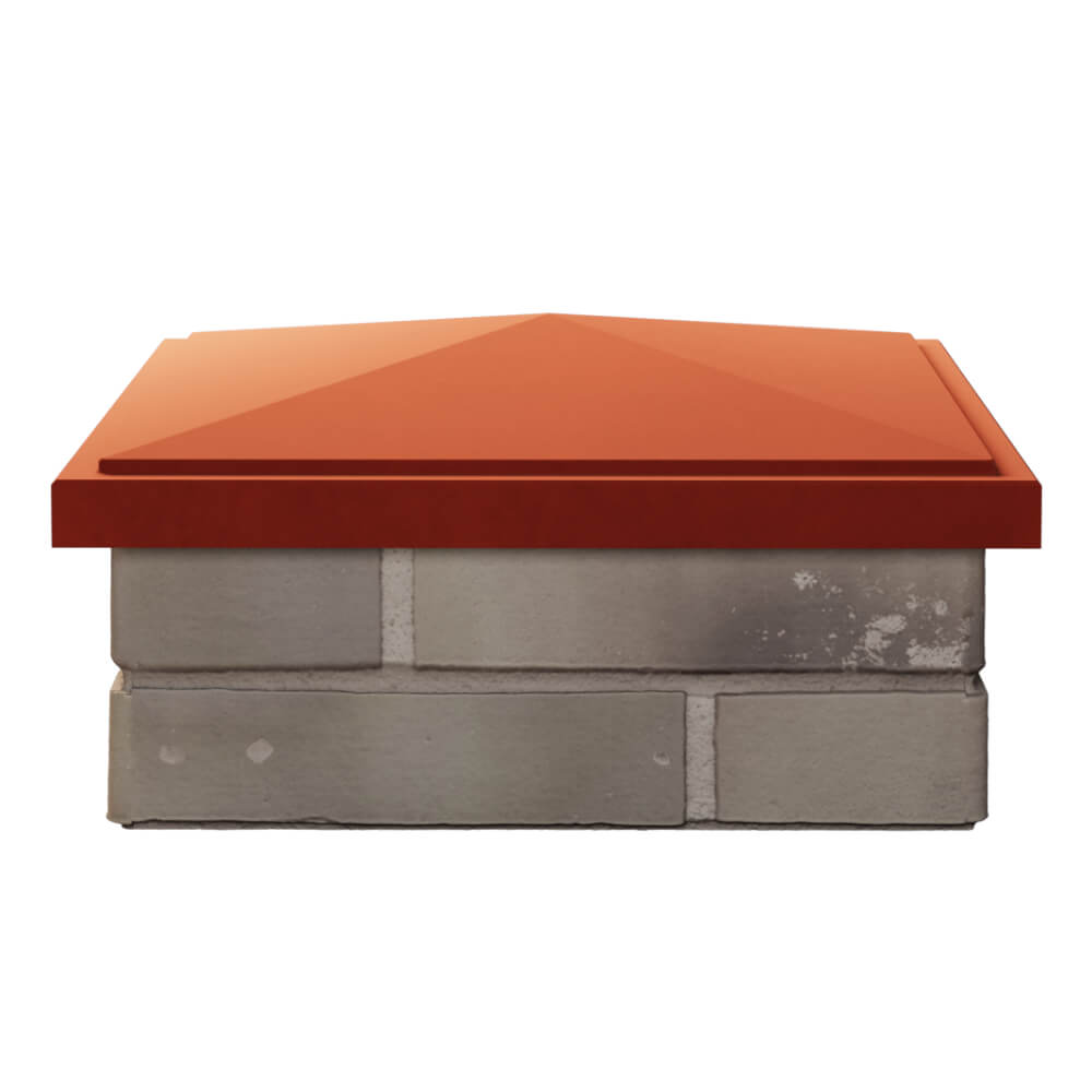 Колпак Zking БонаМоно Красный на столб 1.5х1.5 кирпича (385х385, 400х400мм) Биробиджан фото