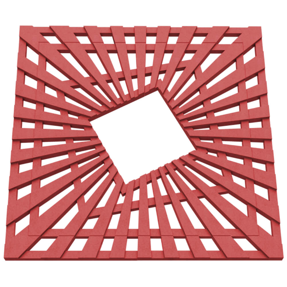 Приствольная решетка для дерева ZKING ATMOSPHERE 1.2х1.2м Красная в Биробиджане фото