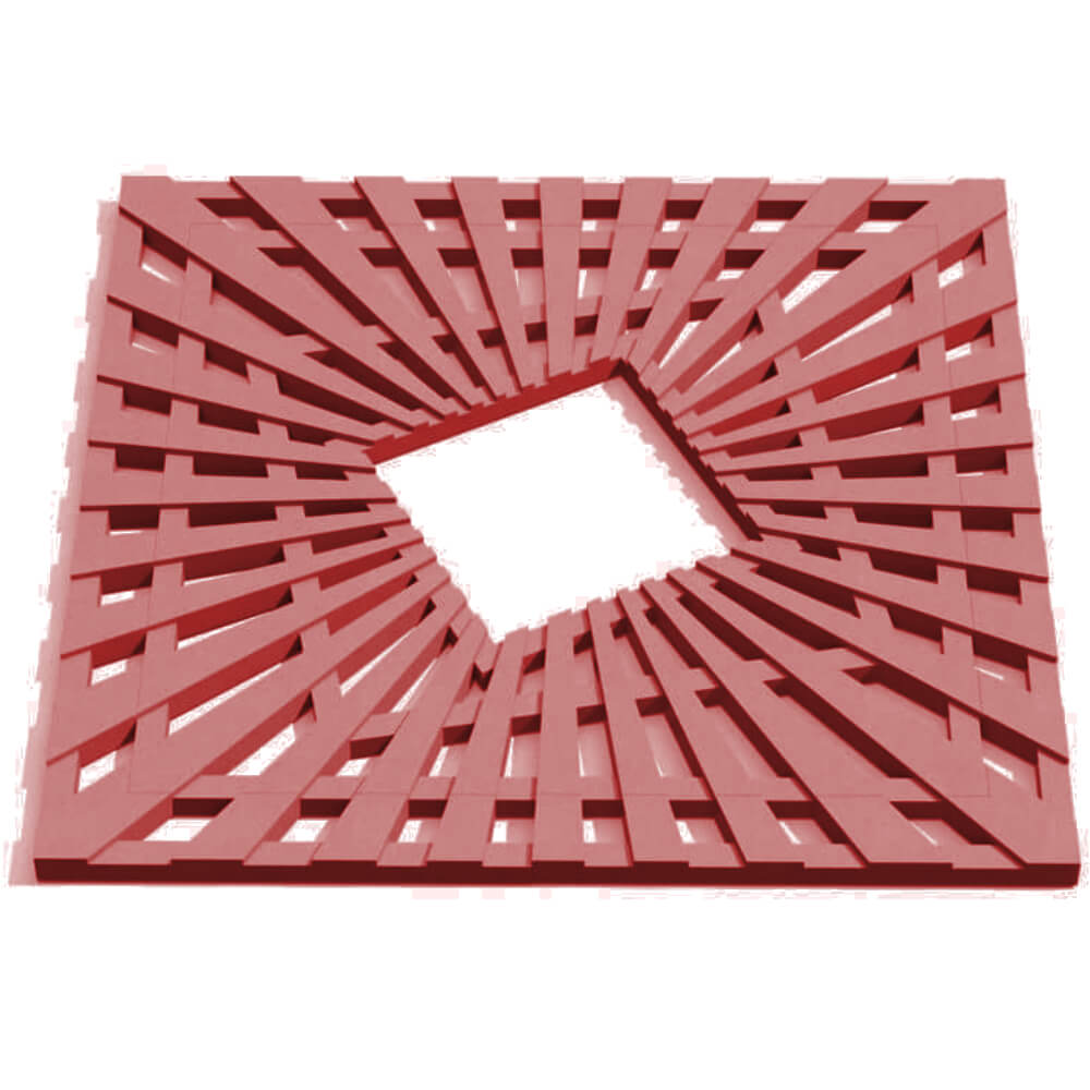 Приствольная решетка для дерева ZKING ATMOSPHERE 1.2х1.2м Красная Биробиджан фото