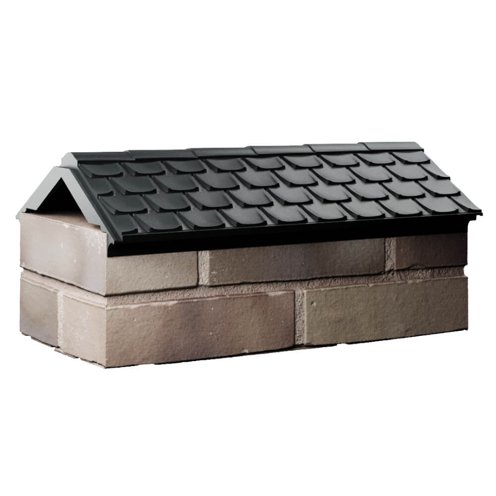 Парапет Zking Эльбрус Черный с посадкой на 1 кирпич (255мм) Биробиджан фото