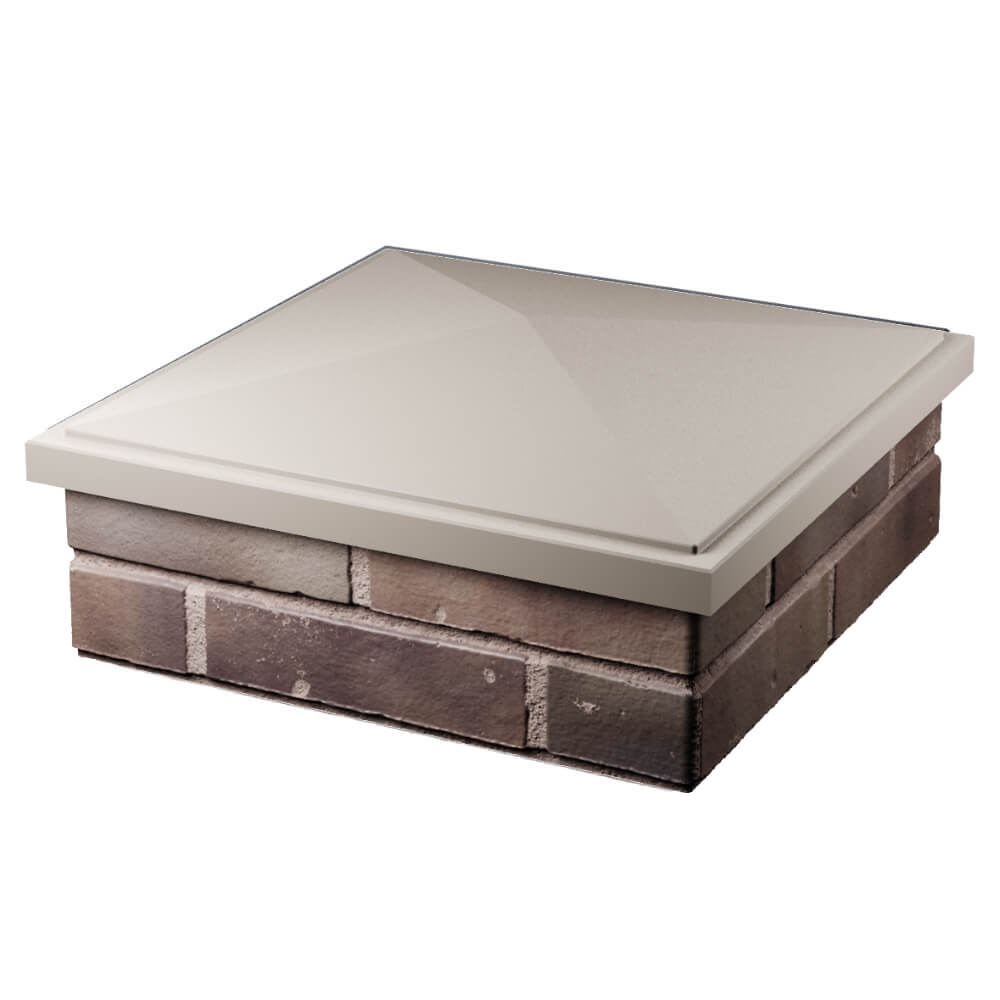 Колпак Zking БонаМоно Бежевый на столб 2х2 кирпича (515х515, 530х530мм) в Биробиджане фото