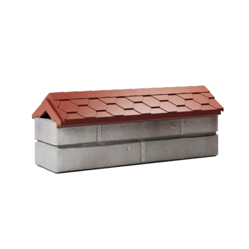 Парапет Zking Эверест Красный с посадкой на 0.5 кирпича (130мм) Биробиджан фото