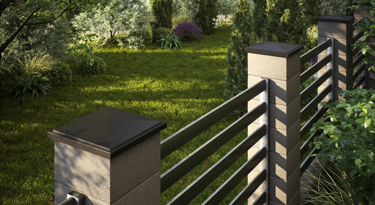 Колпак Zking БонаМоно Коричневый на столб 1.5х1.5 кирпича (385х385, 400х400мм) в Биробиджане фото