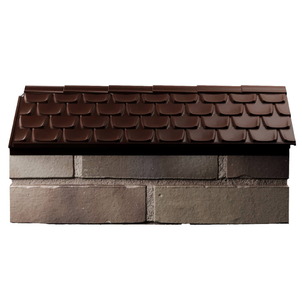 Парапет Zking Эльбрус Коричневый с посадкой на 1 кирпич (255мм) в Биробиджане фото