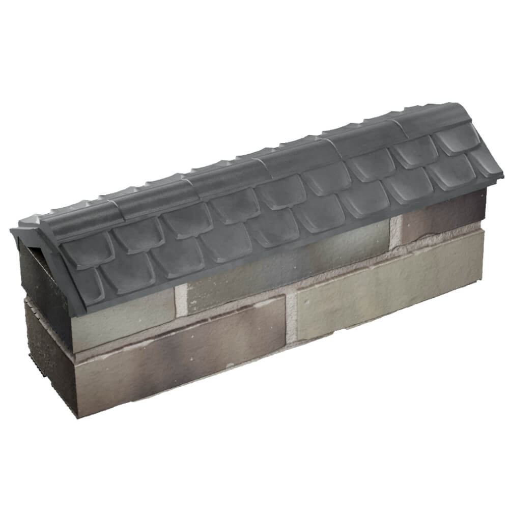 Парапет Zking Эльбрус Серый с посадкой на 0.5 кирпича (130мм) в Биробиджане фото