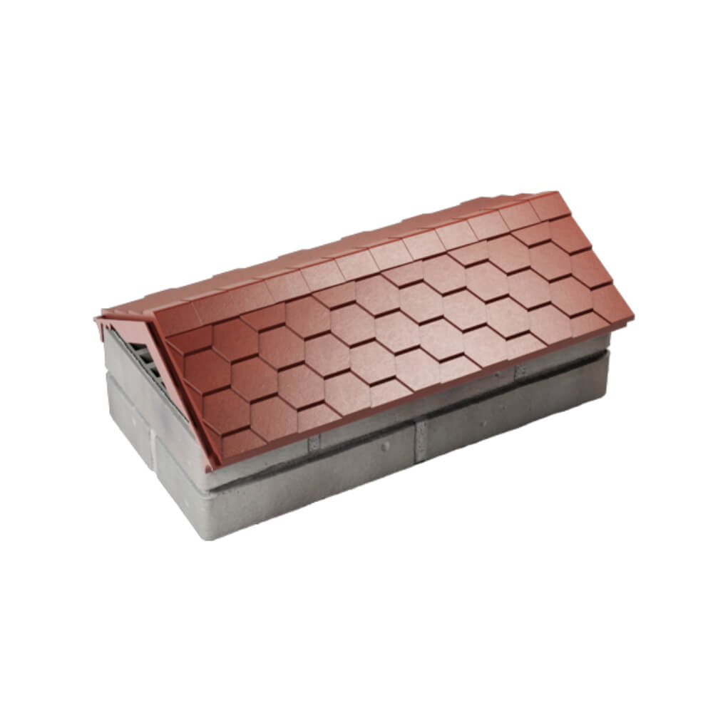 Парапет Zking Эверест Красный с посадкой на 1 кирпич (200/225/255мм) в Биробиджане фото
