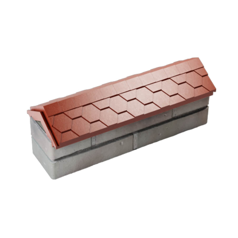 Парапет Zking Эверест Красный с посадкой на 0.5 кирпича (130мм) в Биробиджане фото