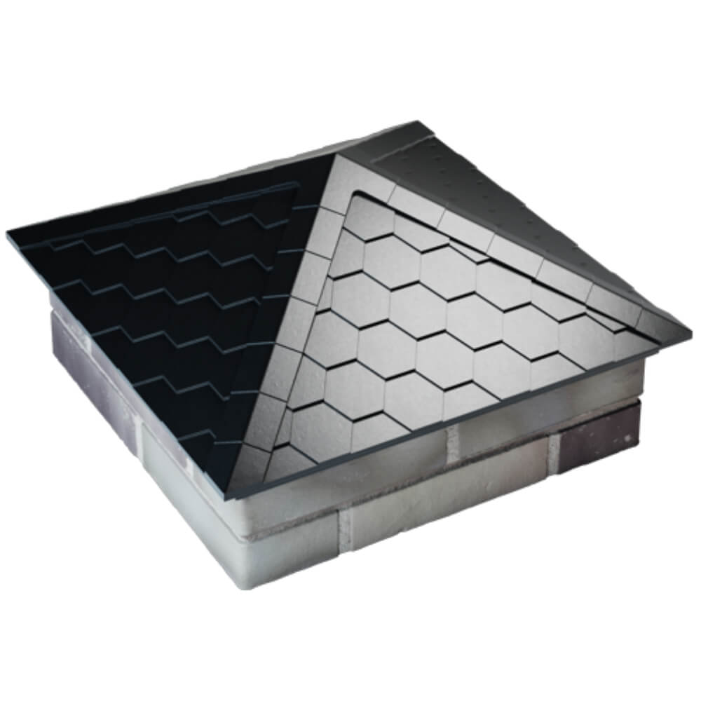 Колпак Zking Эверест Черный на столб 2х2 кирпича (535х535мм) Биробиджан фото