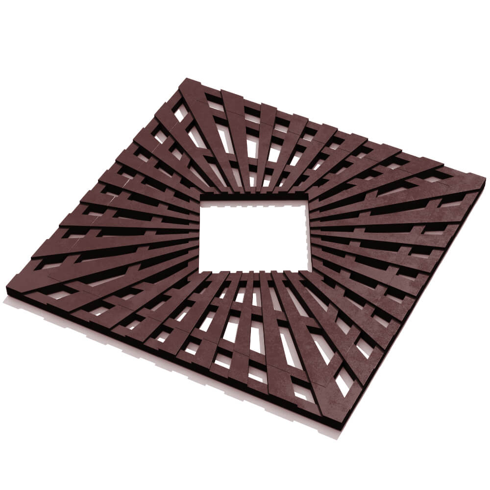 Приствольная решетка для дерева ZKING ATMOSPHERE 1.2х1.2м Коричневая в Биробиджане фото